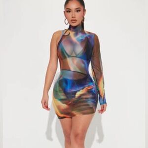 Keilani x fashion Nova mini dress set XL